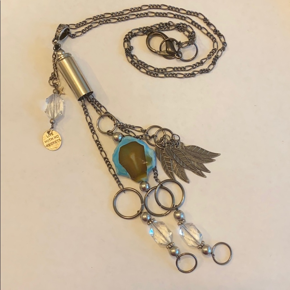 Live With No Regrets Pendant Necklace